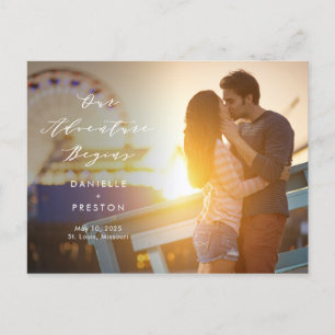 Our Adventure EDITABLE COLOR Save The Date Postcard