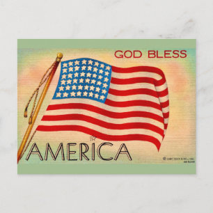Our American Flag Postcard