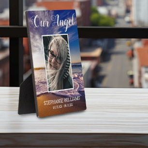 Our Angel   Beach Photo Memorial Plaque