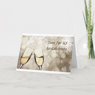 OUR ANNIVERSARY CHAMPAGNE AND CELEBRATION CARD