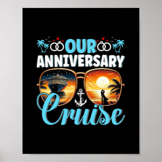 Our Anniversary Couples Cruising Design Cruise Shi Poster