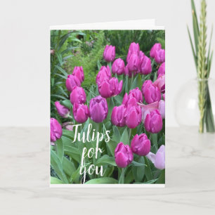 "OUR ANNIVERSARY" TULIPS/ALL MY LOVE TO YOU! CARD