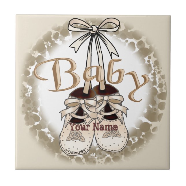 Our Baby Girl Shoes tile  (Front)