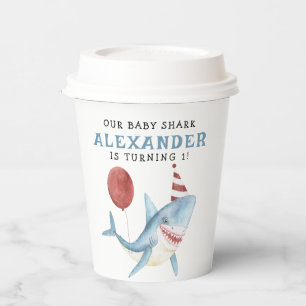 Our Baby Shark 1st Birthday Under The Sea Paper Cups