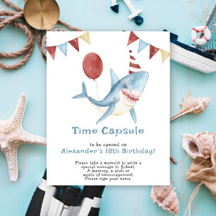 Our Baby Shark Time Capsule 1st birthday Poster