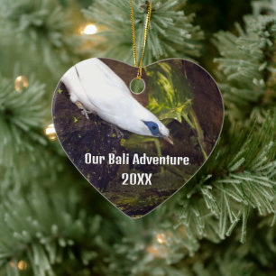 Our Bali Adventure 20XX Bali Myna Bird Art Ceramic Tree Decoration