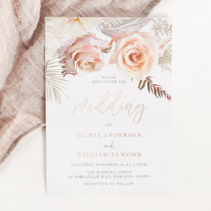 Our Beautiful Wedding: Blush Floral & Rose Gold