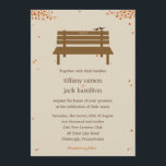 Our Bench Fall Wedding Invitation<br><div class="desc">So sweet and irresistibly romantic,  this unique and whimsical Our Bench wedding collection will charm every guest at your wedding. Custom colour available upon request. Matching wedding stationery are also available at berryberrysweet.com.</div>