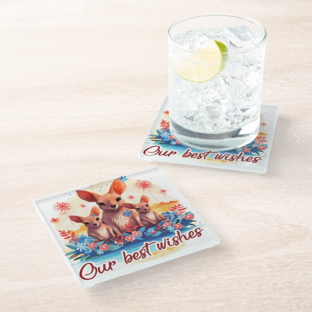 Our best BQ Glass Coaster (Angled)