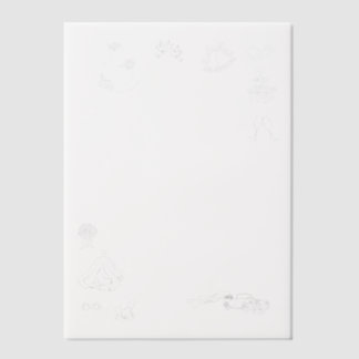 Our Big Day Hand Drawn Vellum Overlay Invitations