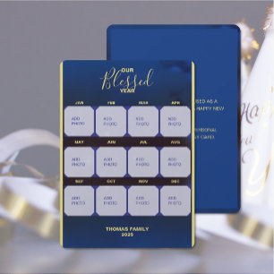 Our Blessed Year Flat Holiday Photo Card