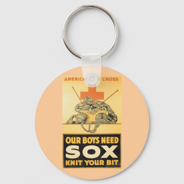 Our Boys Need Sox Key Ring (Front)