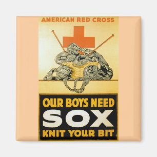 Our Boys Need Sox ~ Knit Your Bit Magnet