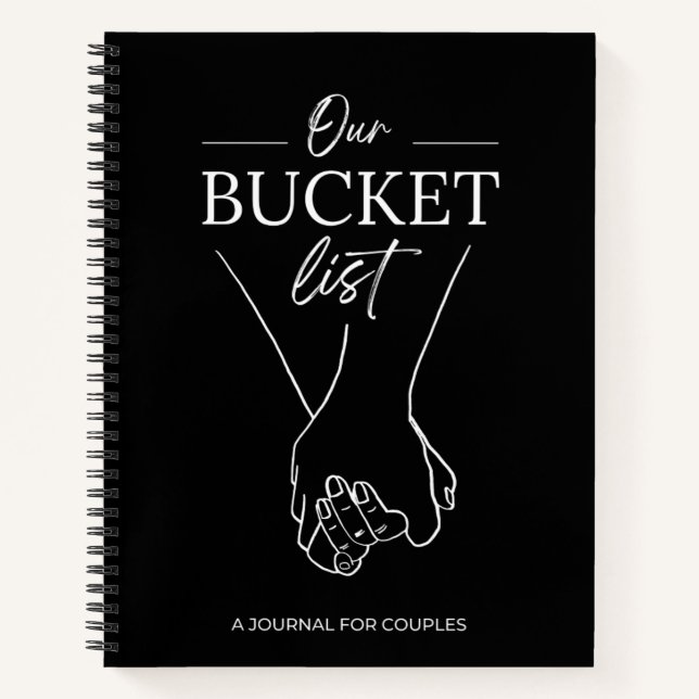 Our Bucket List A Journal For Couples Memory Book  (Front)
