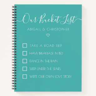 Our Bucket List Customised Keepsake Notebook
