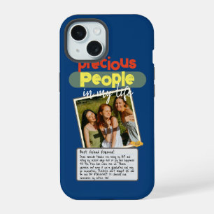 Our Cherished Moments Family and BFF Gift in Navy iPhone 15 Case