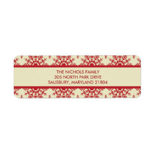 Our Christmas Card Address Labels