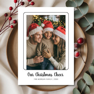 Our Christmas Cheer Family Holiday Snapshot card