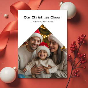 Our Christmas Cheer Family Snapshot Holiday Card