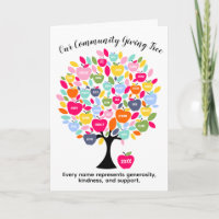 Our Community Giving Tree | Charity Donor Recognit