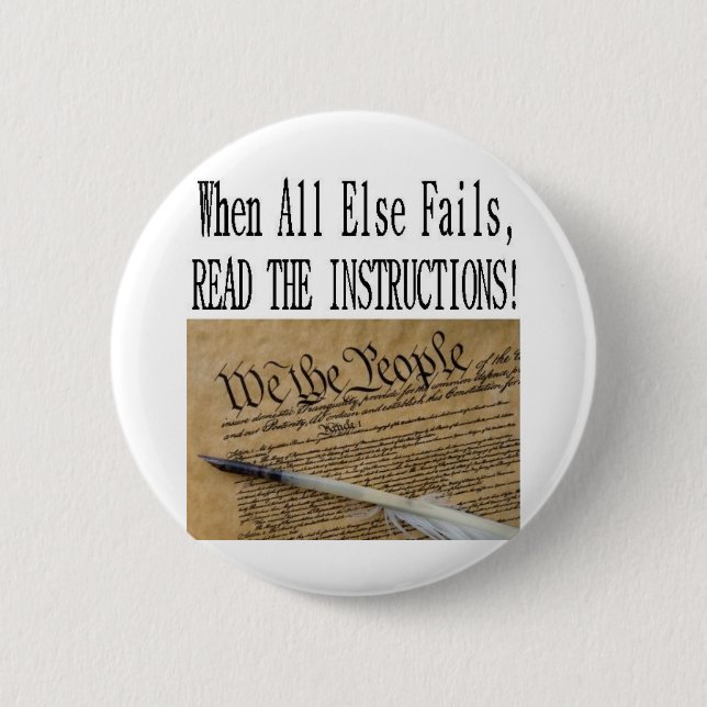 Our Constitution these are the instructions 6 Cm Round Badge (Front)