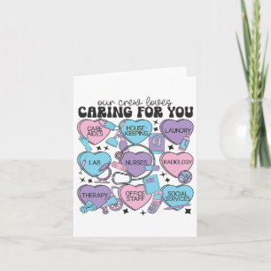 Our Crew Loves Caring For You Housekeeping Valenti Card