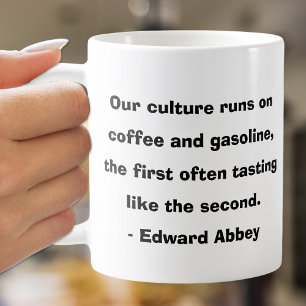 Our Culture Runs on Coffee Quote Text Mug