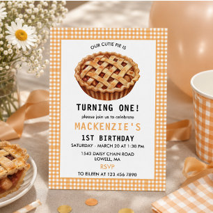 Our Cutie Pie's 1st Birthday Invitation