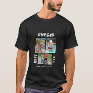 Our Dad Best Dad Photo Collage Personalise Father T-Shirt