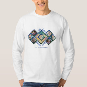 Our Dad is the Best Dad Custom Photo Collage White T-Shirt