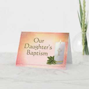 Our Daughter's Baptism Card