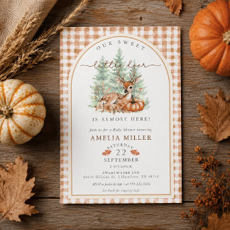 Our Deer Little Pumpkin is on the Way Baby Shower  Invitation