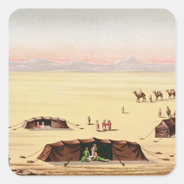 Our Desert Camp Square Sticker (Front)