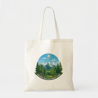 Our Earth & Legacy Nature Landscape Eco Awareness Tote Bag