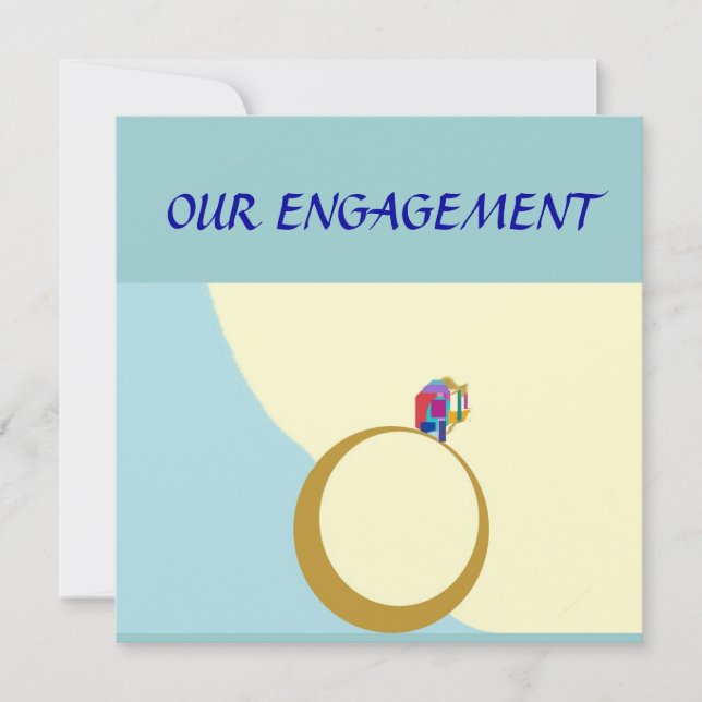 Our Engagement>Zazzle custom card (Front)
