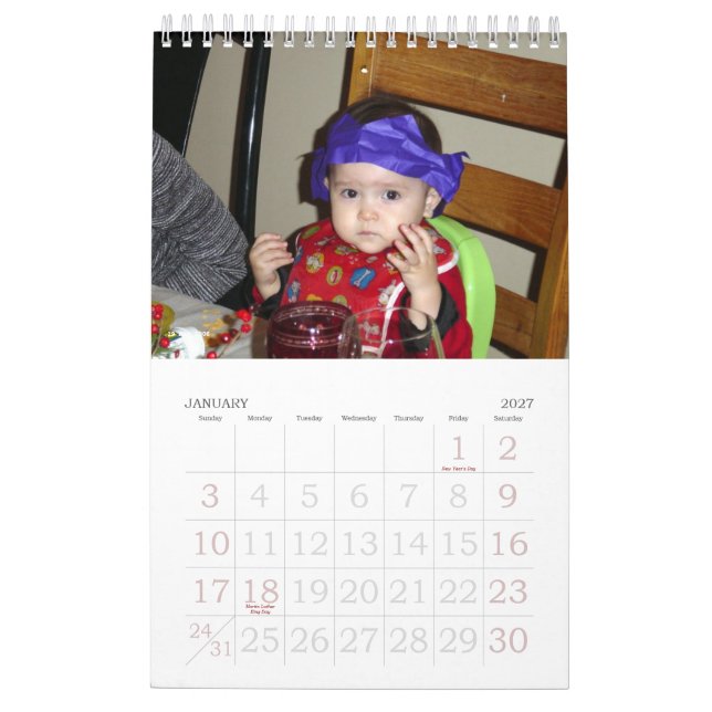 Our family calendar (Jan 2027)