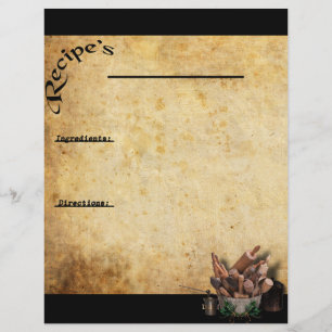 Our Family Favourites- Recipe Page Inserts
