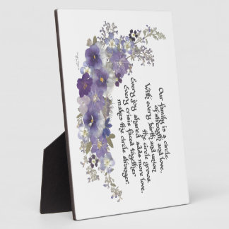 Our Family is a Circle Plaque