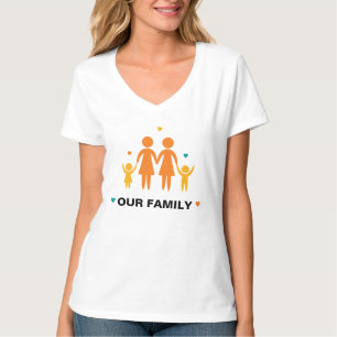 Our Family Lesbian T-Shirt (Boy and Girl)