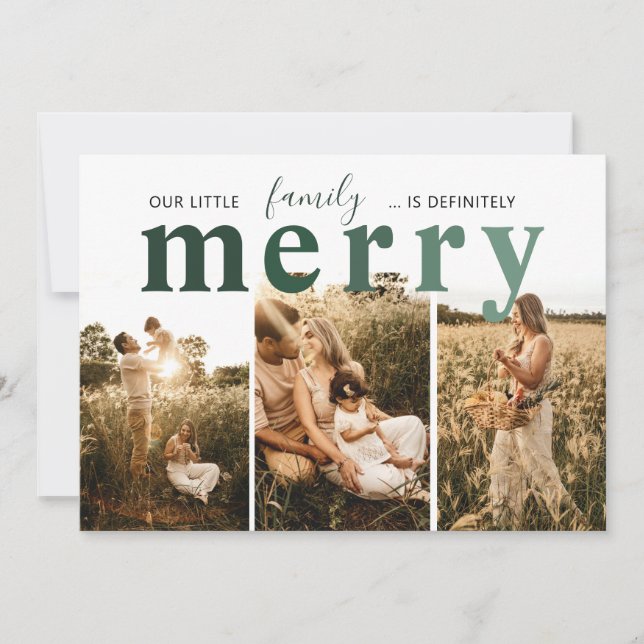 Our Family Merry Holiday Card (Front)