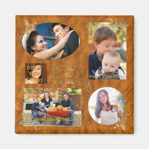 Our Family Photo Album Collage Magnet