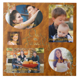 Our Family Photo Album Collage Tile