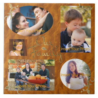 Our Family Photo Album Collage Tile