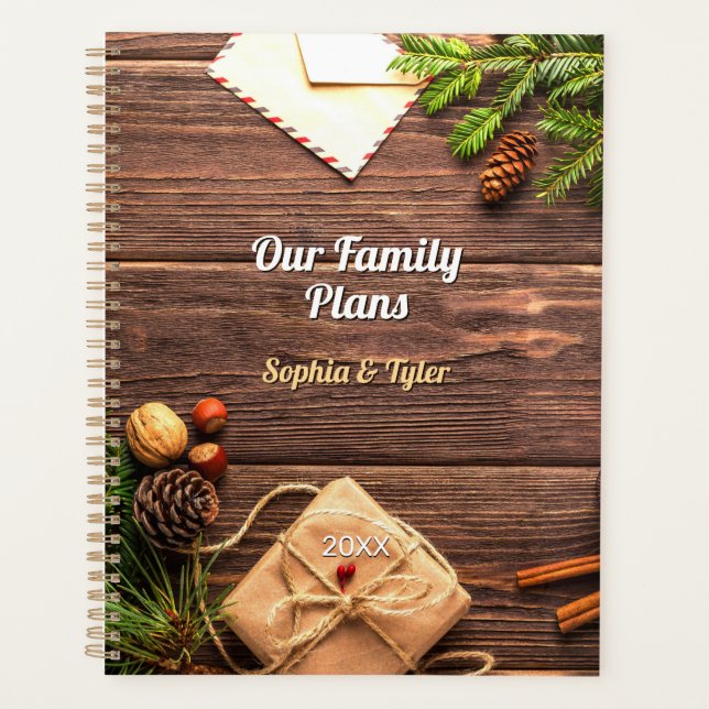 Our Family Plans, Fall Theme, DIY Names & Year Planner (Front)