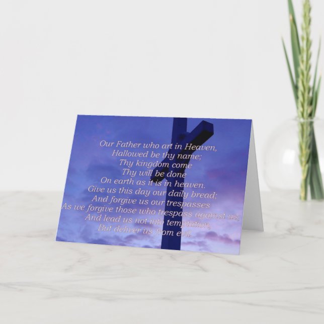 Our Father Greeting Card (Front)
