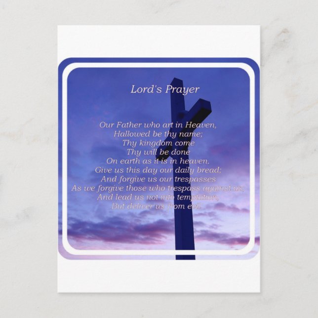Our Father Postcard (Front)
