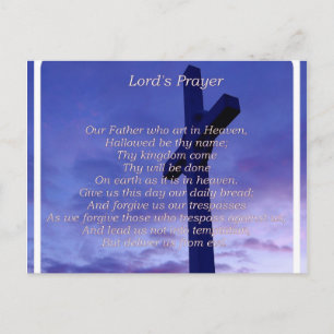 Our Father Postcard