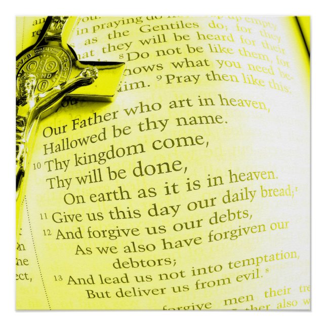 Our Father Prayer Poster (Front)