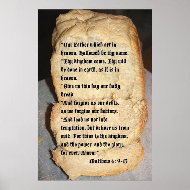 Our Father Scripture Poster (Front)