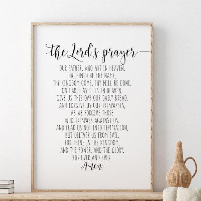 Our Father Who Art In Heaven, The Lord's Prayer Poster (Creator Uploaded)